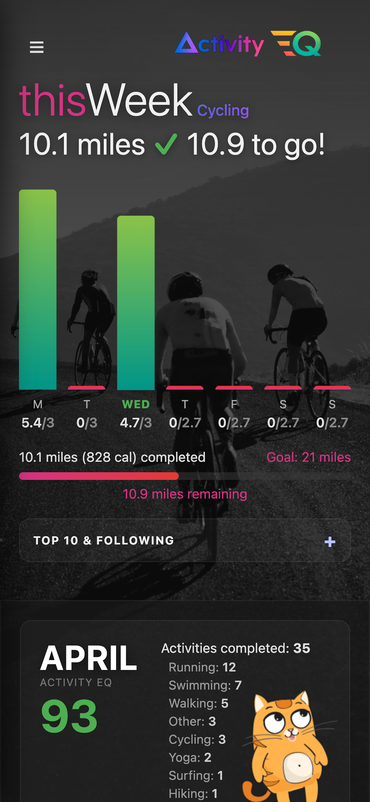 ActivityEQ iOS app screenshot